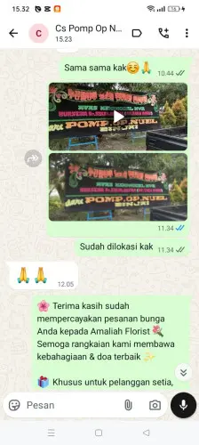 Testimonial Papan Bunga kawasan industri tuban