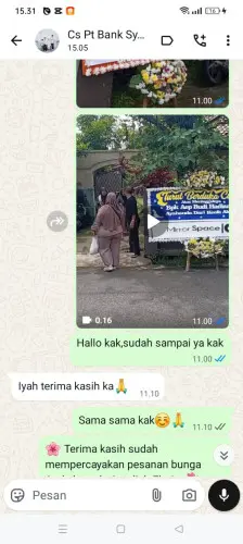 Testimonial Papan Bunga kawasan industri tuban